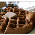 Gluten free, vegan Banana chai waffles