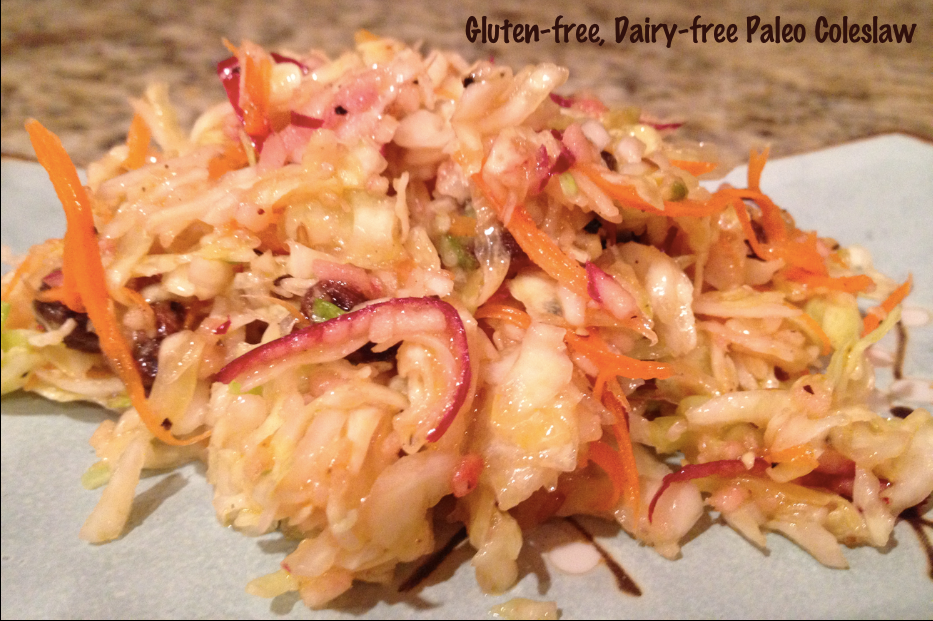 Raw gluten-free, dairy-free coleslaw (Paleo)