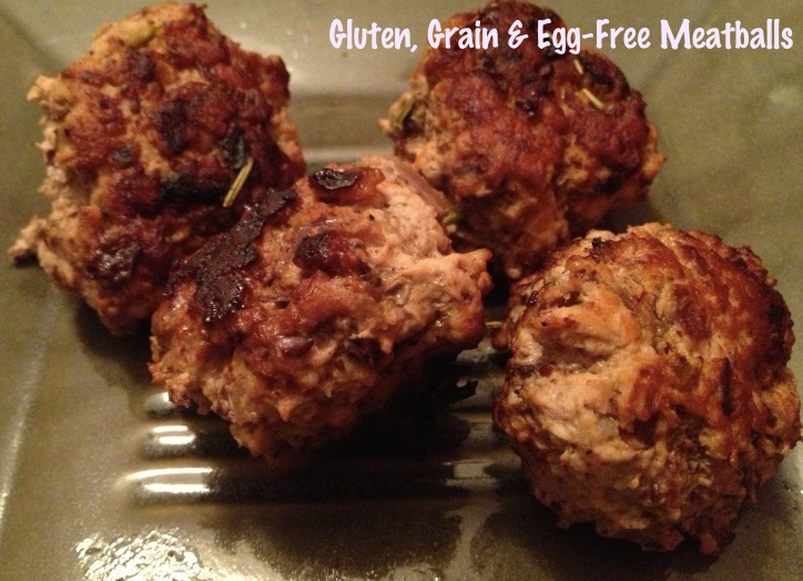 Paleo, Gluten & Grain-free Meatballs