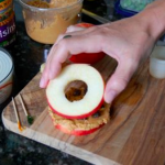apple PB sandwich