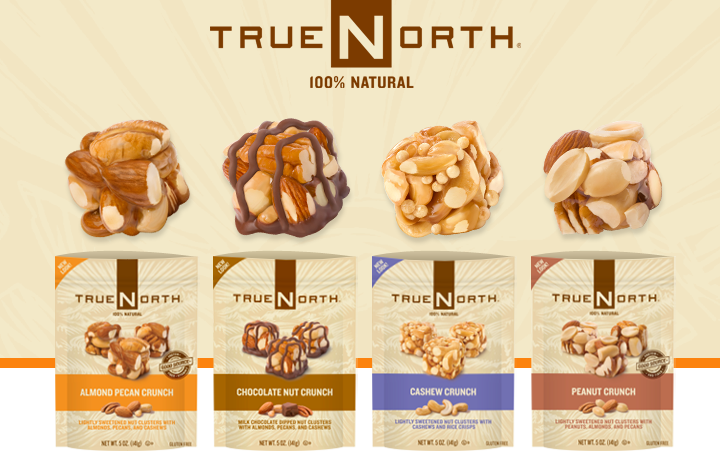 True North Nut Clusters Variety Pack Including Almond Pecan Crunch, Cashew  Crunch, and Chocolate Nut Crunch Bundled by Louisiana Pantry (Variety 3