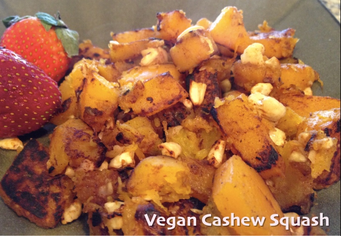 Sautéed Butternut Squash with Cashews