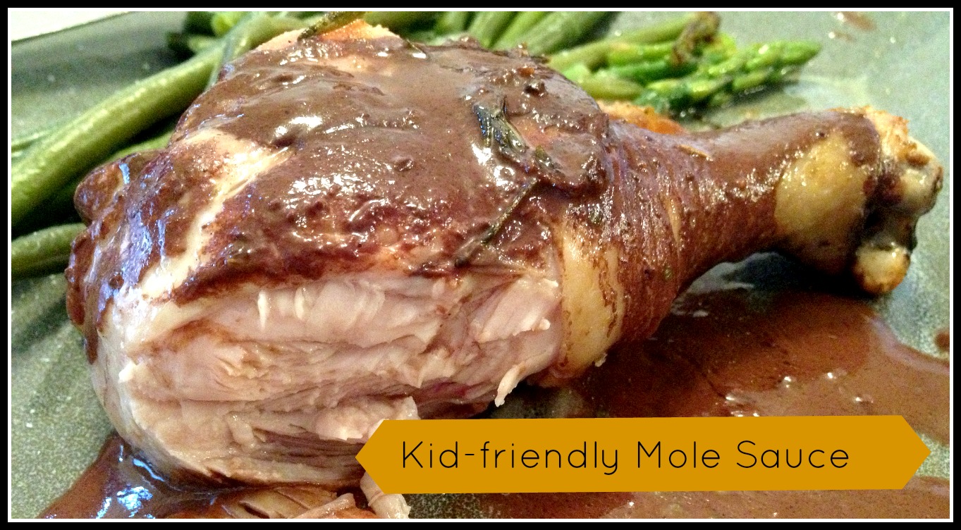 Chicken legs with Mole Sauce (Gluten & Dairy free)