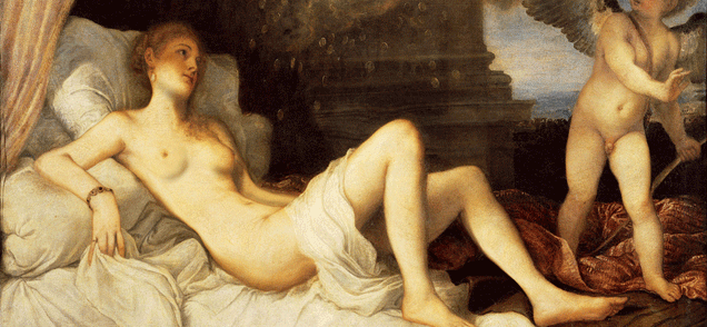 Titian's Danae with Eros